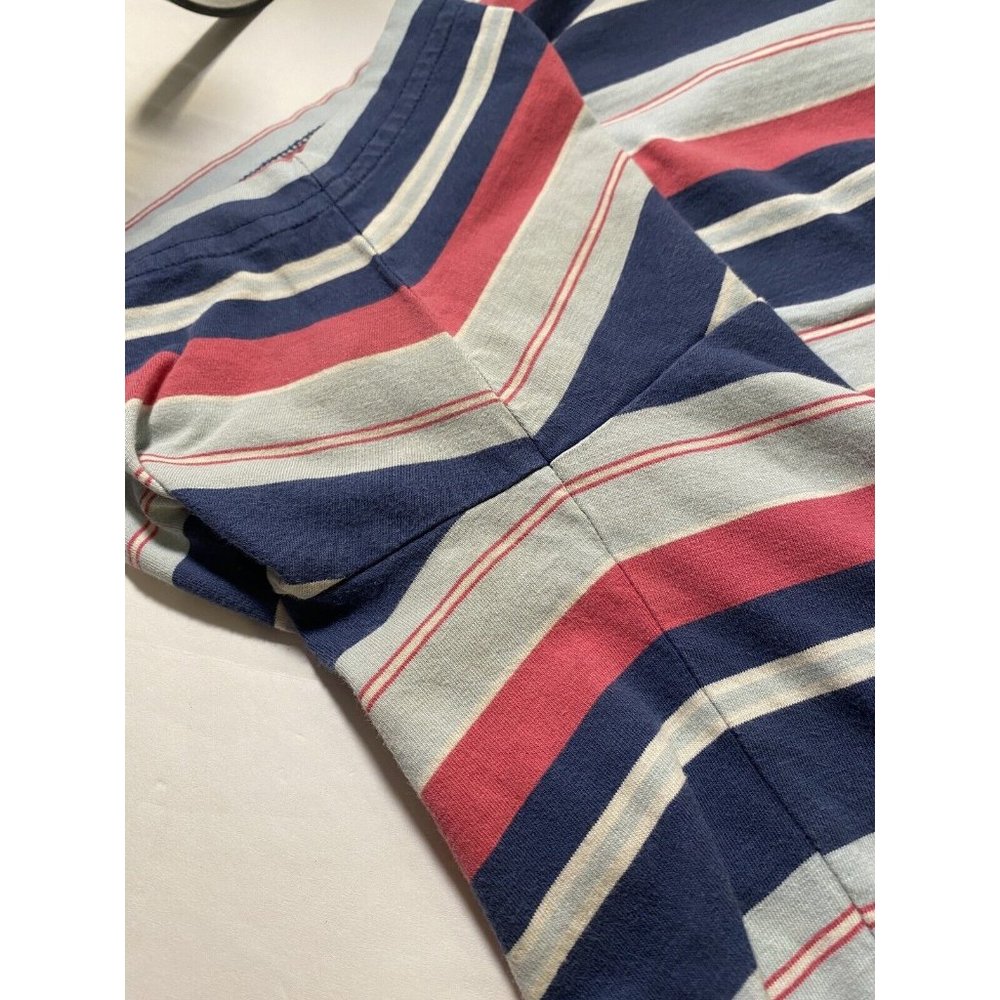Peter Millar Mens Striped Polo Golf Shirt Large L Multi Color Striped - Picture 6 of 7